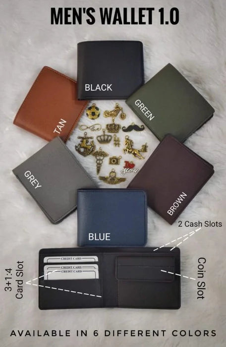 Wallet + Shield metal Keychain With pen combo