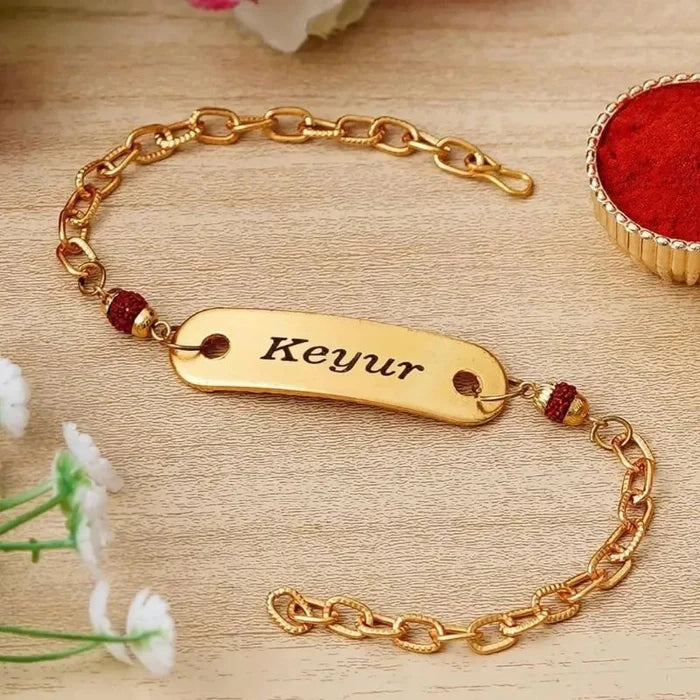 (Set Of -3 Pieces) Personalized Rakhi 1.0
