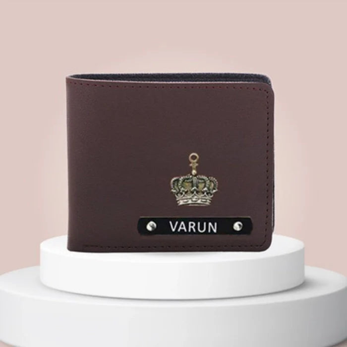 Personalized Men's Wallet 1.0 (metal name plate)
