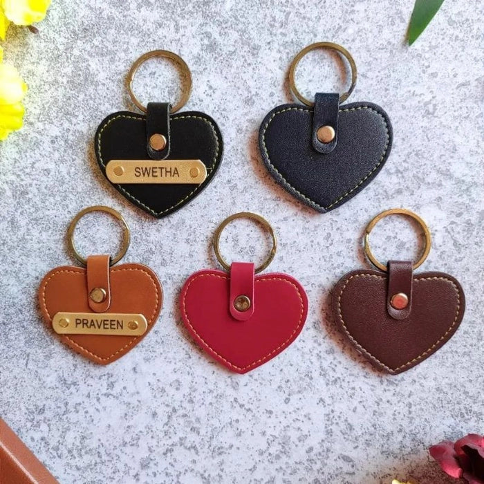 Personalized Men's Wallet & heart Keychain Combo 2.0