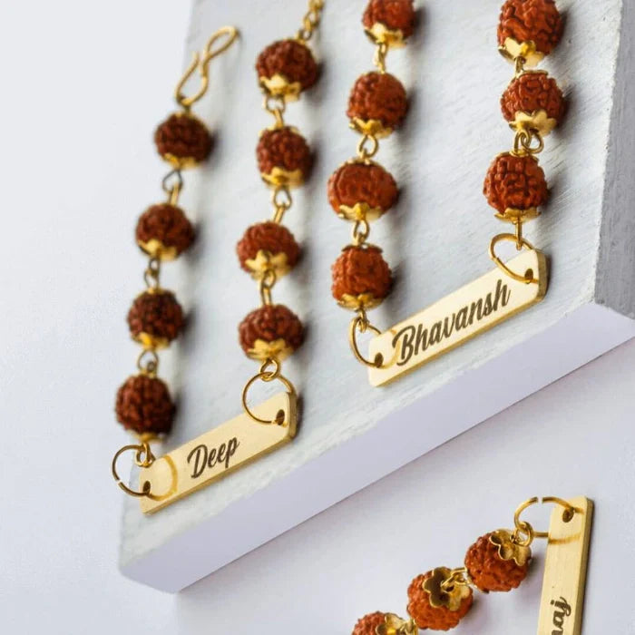 ( Set Of - 3 Pieces) Personalized Rakhi 2.0