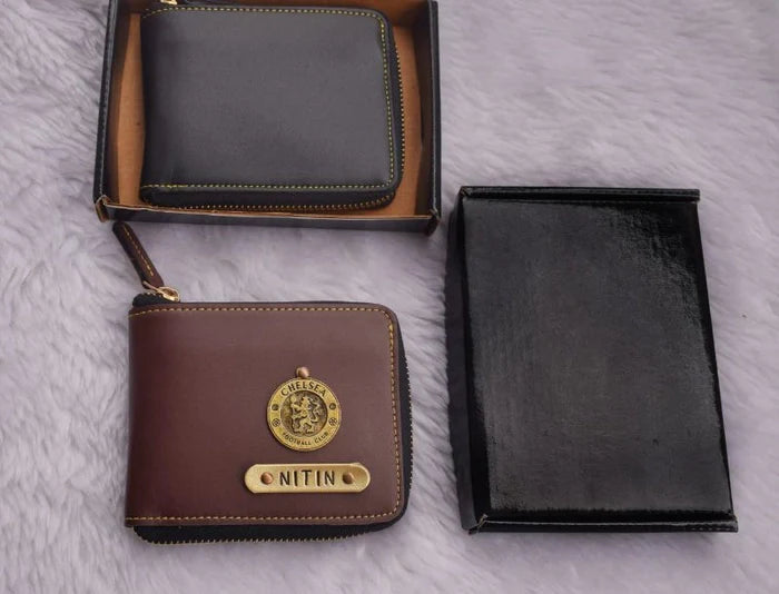 Personalized Unisex Zip around Wallet 7.0