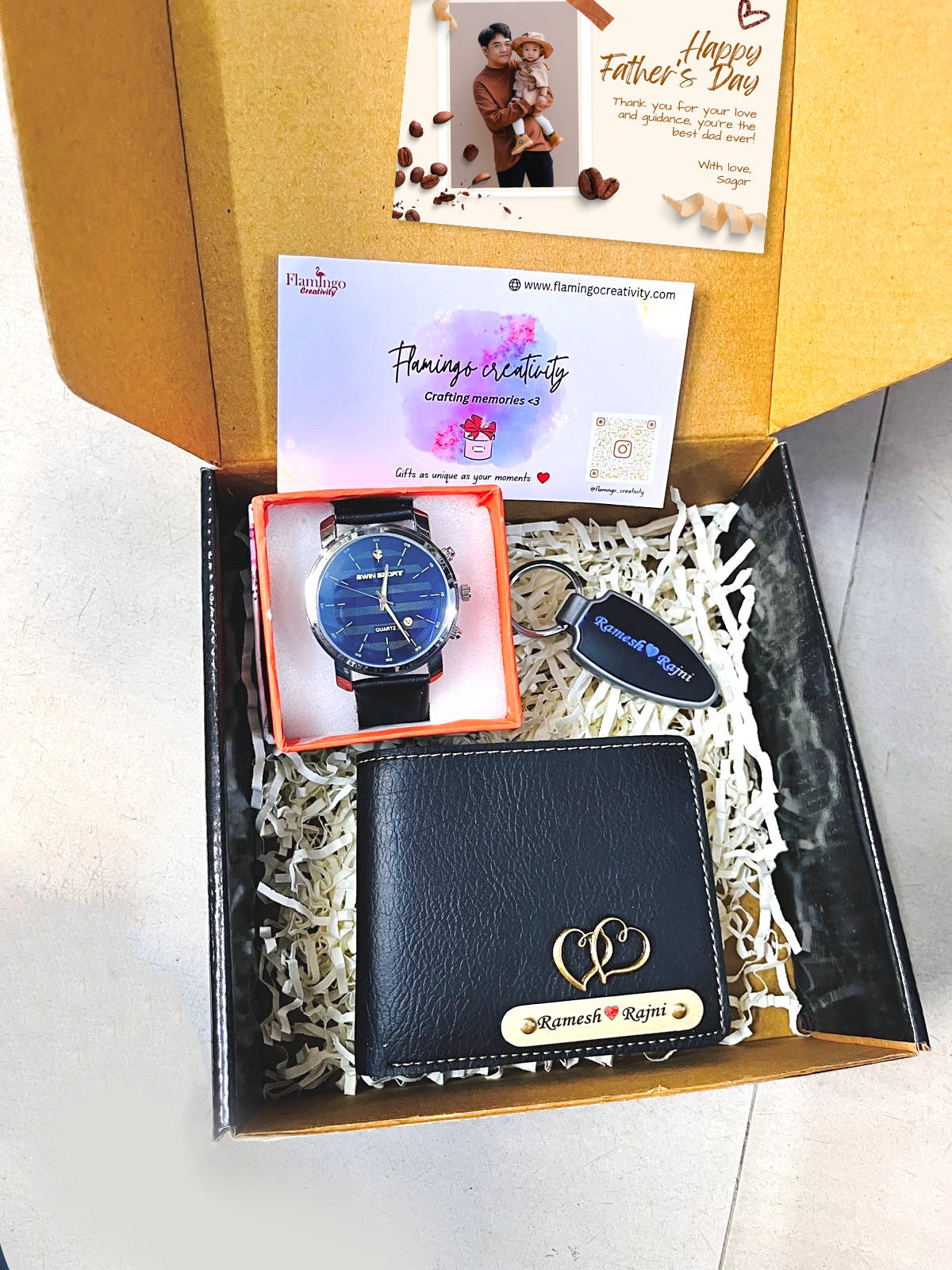 Wallet Adda Customized Hamper for Dad