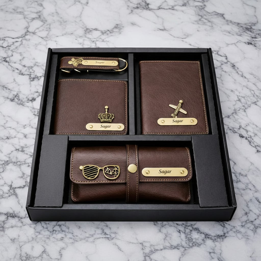 Wallet Adda Leather 4 PC's Combo